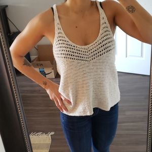 Knitted flowy tank